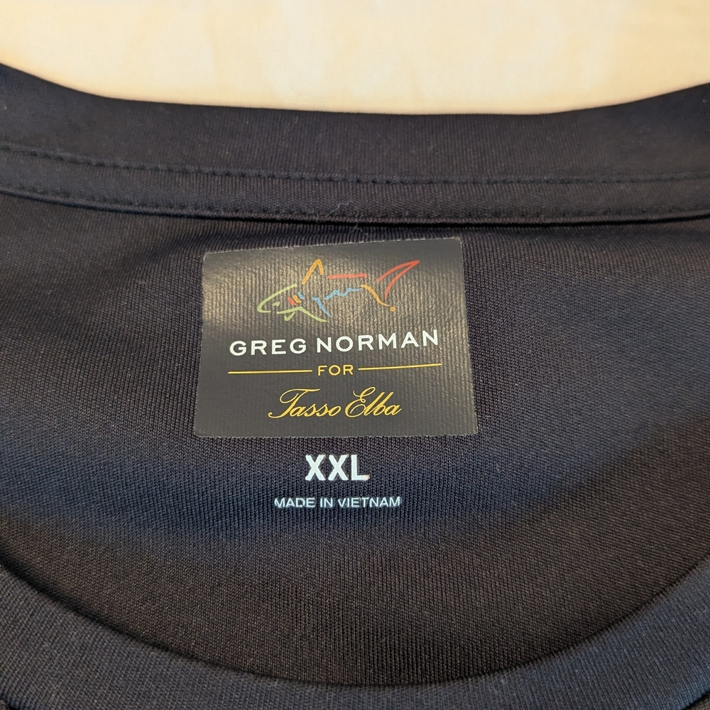Greg Norman Collection Black Short Sleeve Tee, Athletic / Swim Shirt - Picture 4 of 7